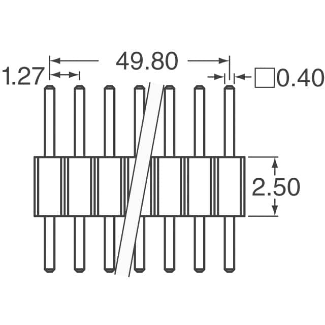 20021111-00080T4LF Amphenol ICC (FCI)  Headers Male Pins
